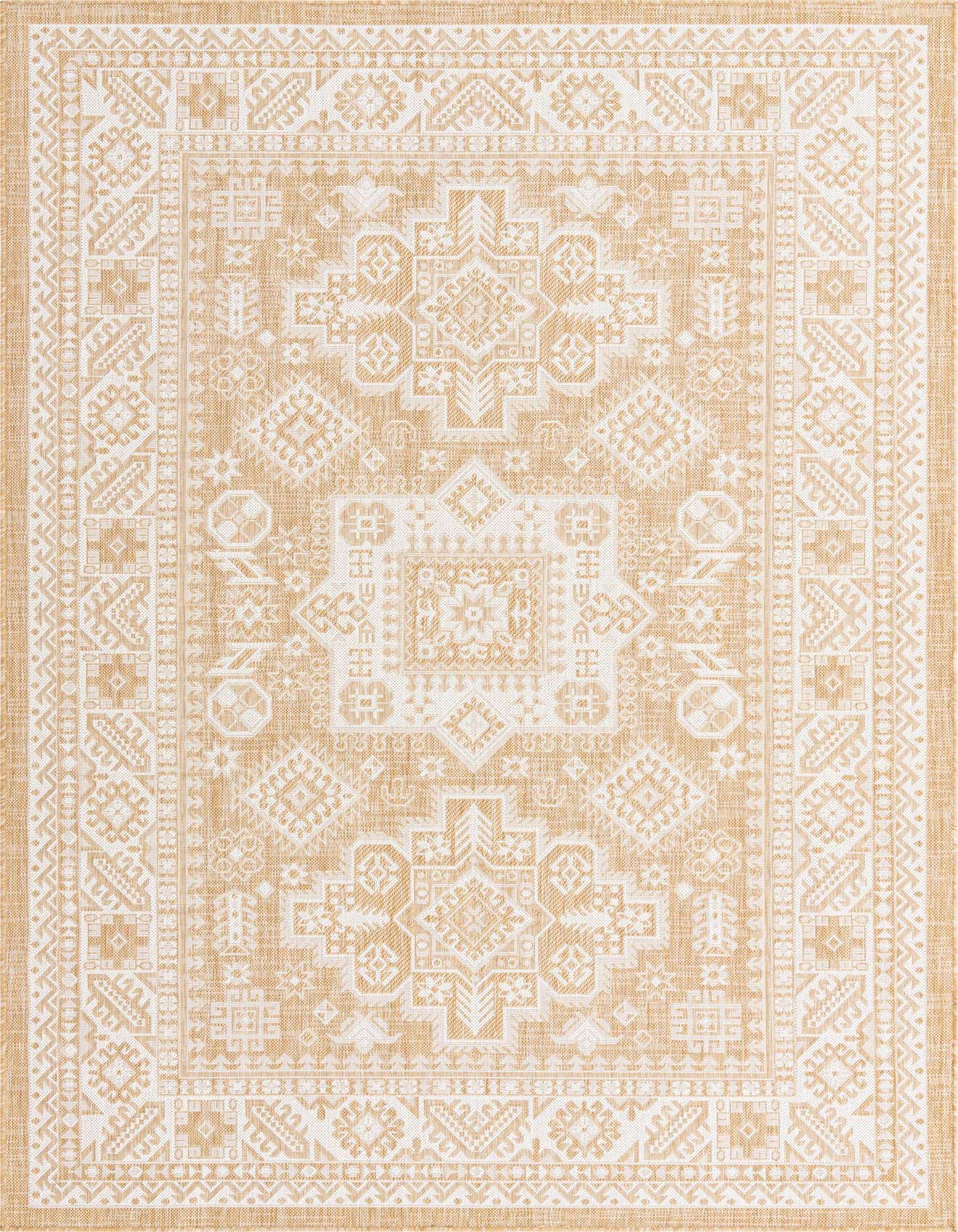 6' x 9' Easy-Clean Aztec Indoor / Outdoor Rug