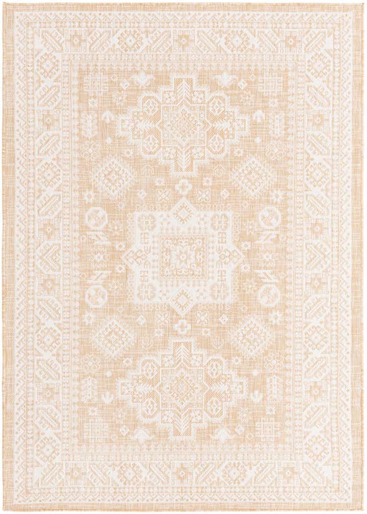 5' 3 x 8' Easy-Clean Aztec Indoor / Outdoor Rug
