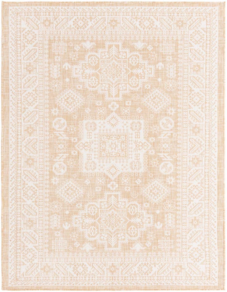 Detail image of 5' 3 x 8' Easy-Clean Aztec Indoor / Outdoor Rug