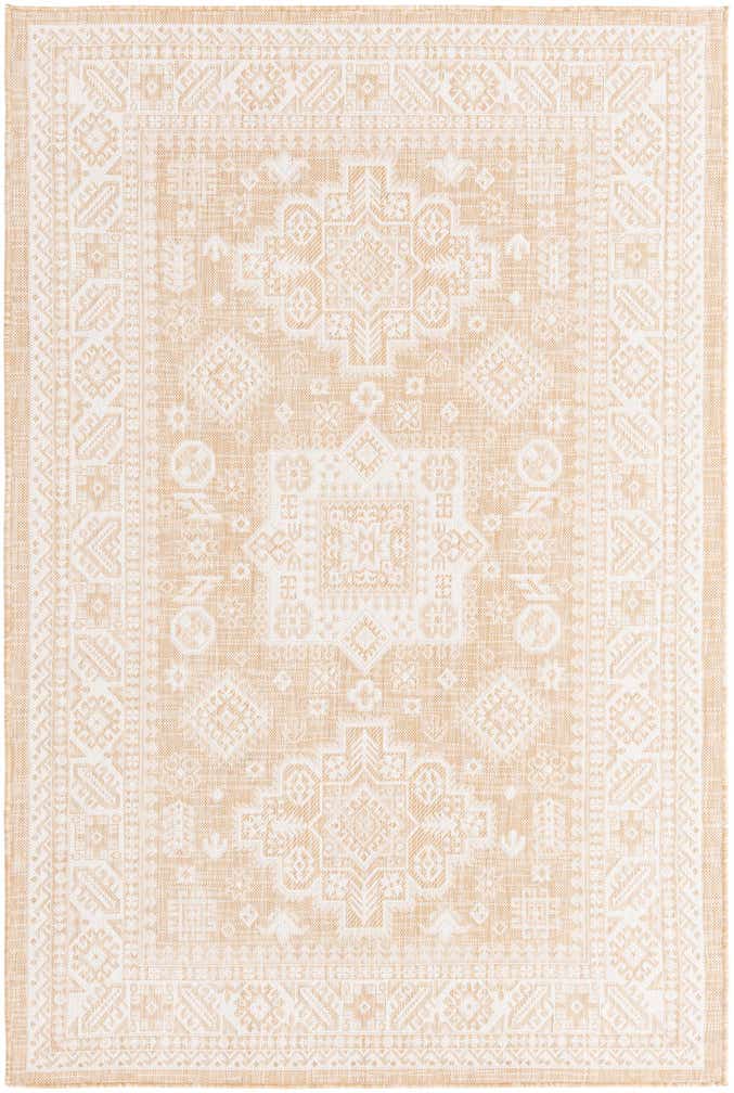 5' 3 x 8' Easy-Clean Aztec Indoor / Outdoor Rug