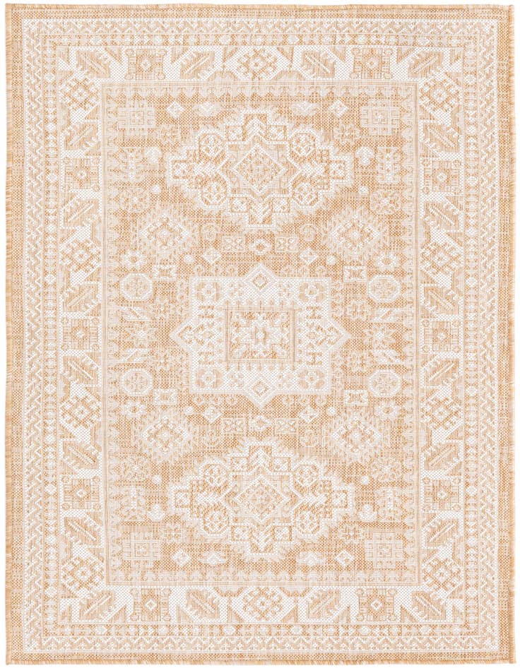 Detail image of 3' x 5' 3 Easy-Clean Aztec Indoor / Outdoor Rug
