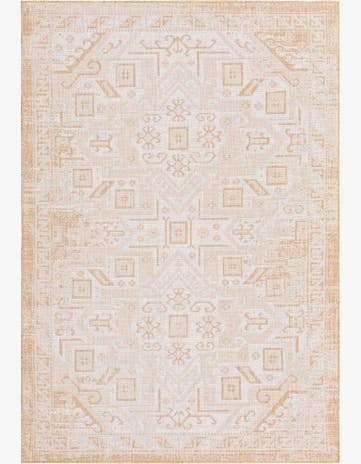 6' x 9' Easy-Clean Aztec Indoor / Outdoor Rug