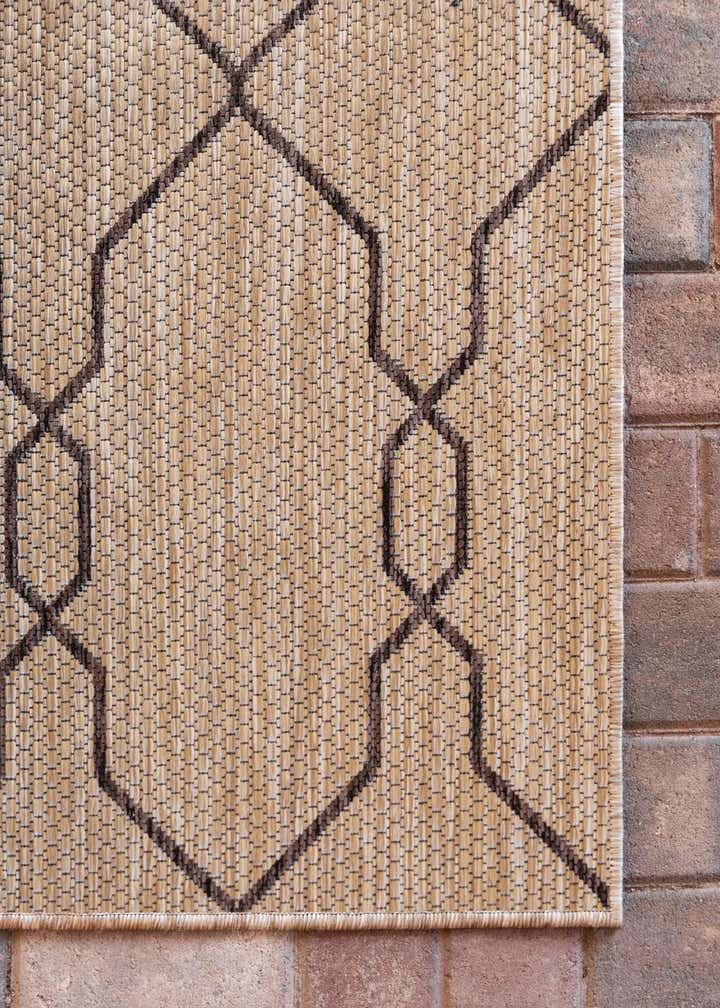 Custom Natural Easy-Clean Lattice Indoor / Outdoor Rug