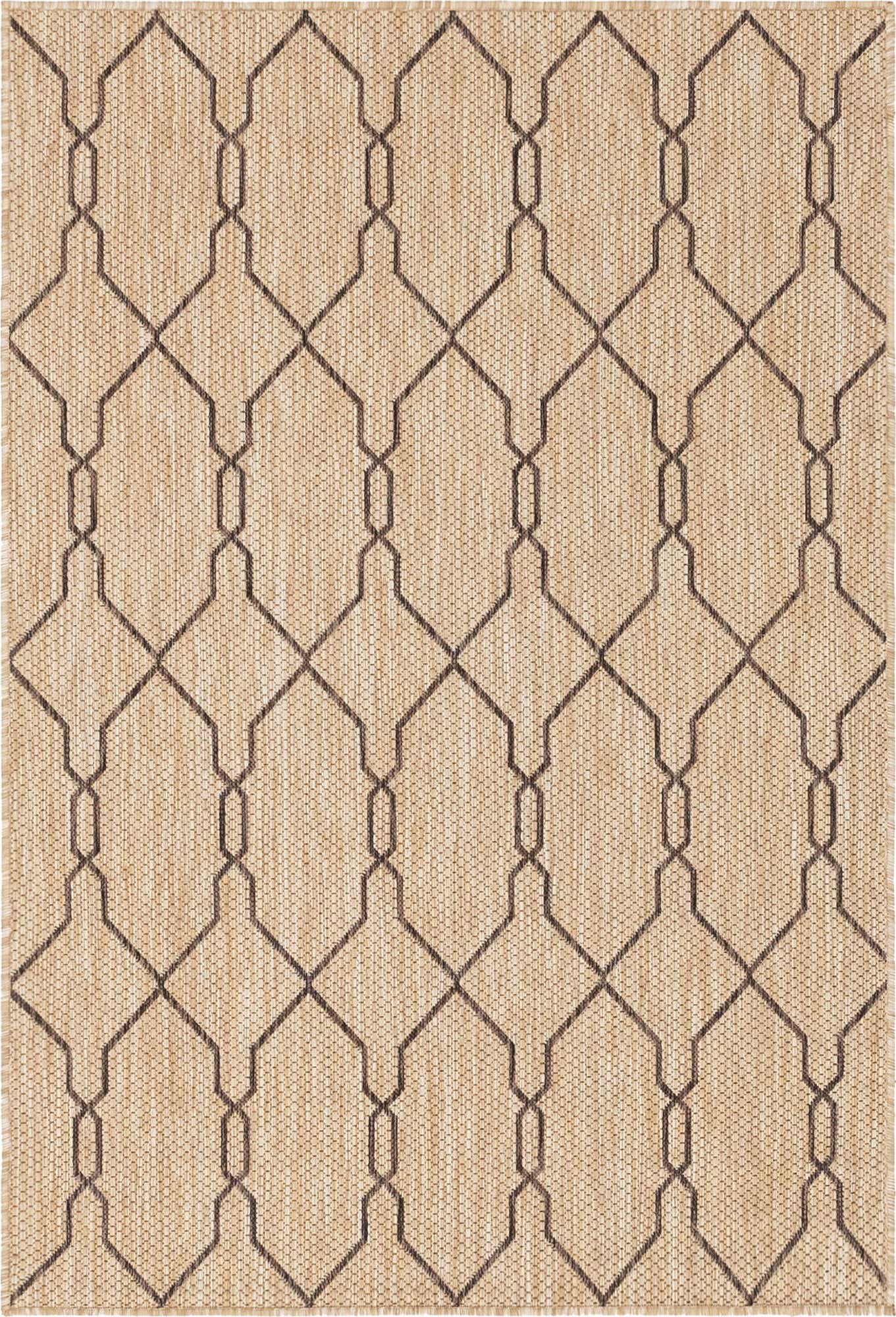 4' x 6' Easy-Clean Lattice Indoor / Outdoor Rug