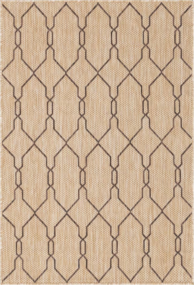 Detail image of 4' x 6' Easy-Clean Lattice Indoor / Outdoor Rug