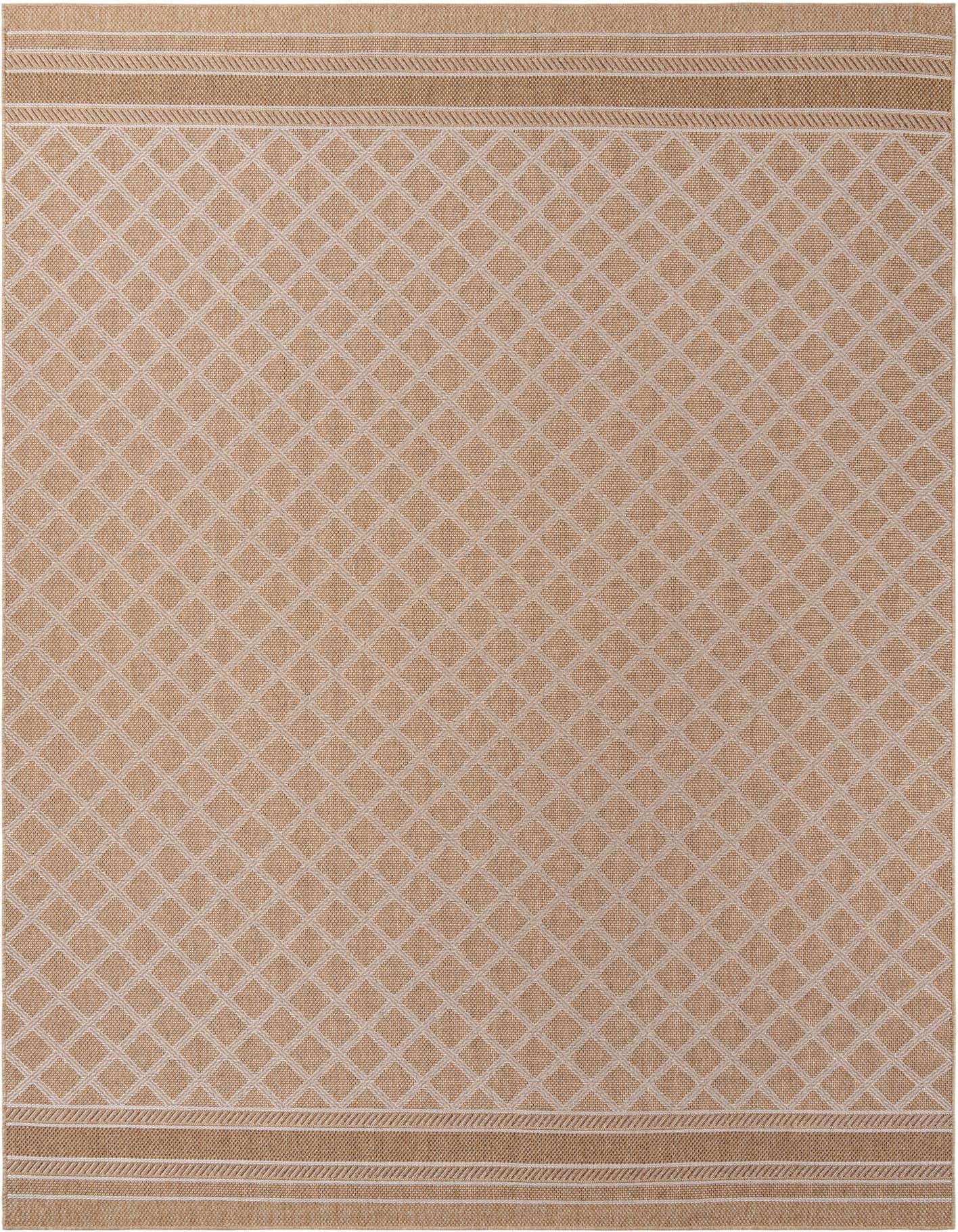 10' x 14' 1 Easy-Clean Lattice Indoor / Outdoor Rug