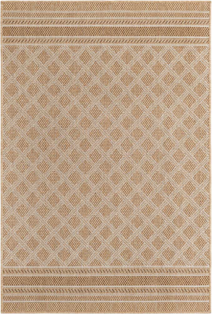 4' 1 x 6' 1 Easy-Clean Lattice Indoor / Outdoor Rug