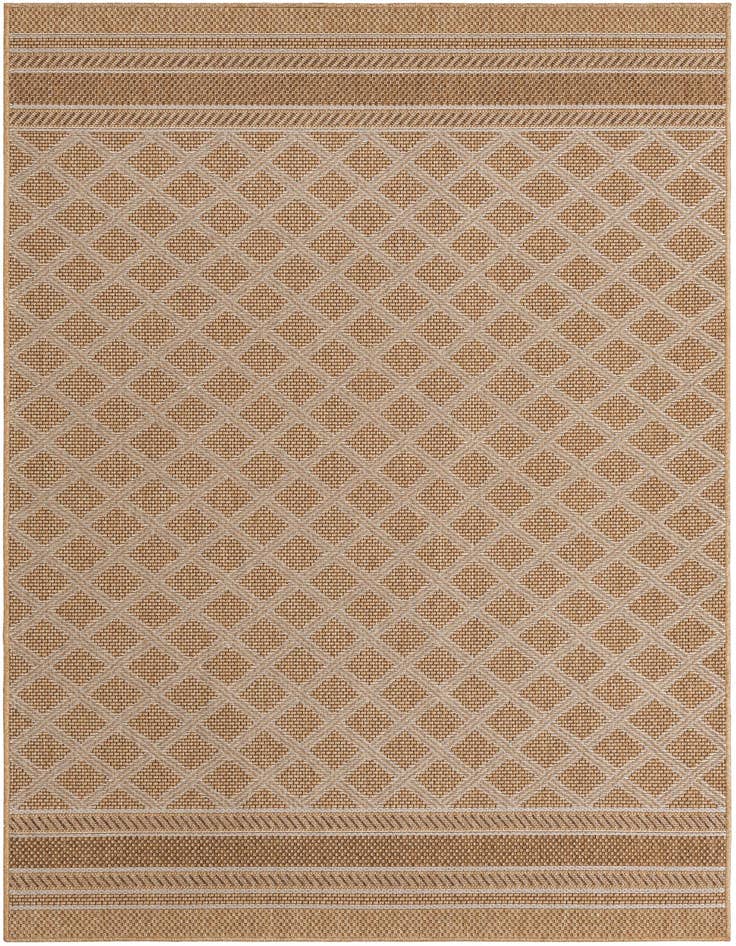 Detail image of 5' 1 x 8' Easy-Clean Lattice Indoor / Outdoor Rug