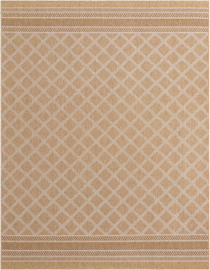 Detail image of 7' 1 x 10' Easy-Clean Lattice Indoor / Outdoor Rug