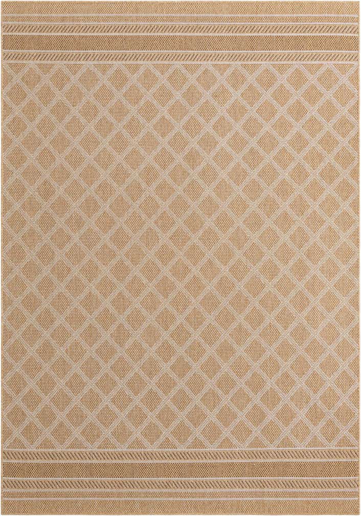 7' 1 x 10' Easy-Clean Lattice Indoor / Outdoor Rug