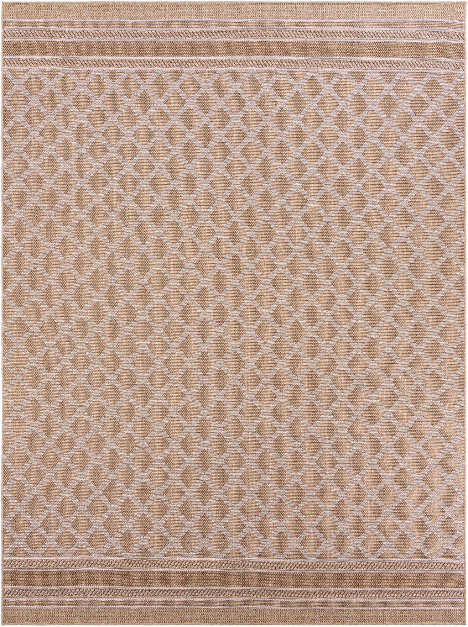 9' x 12' Easy-Clean Lattice Indoor / Outdoor Rug