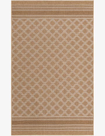 Natural Easy-Clean Lattice Indoor / Outdoor Rug