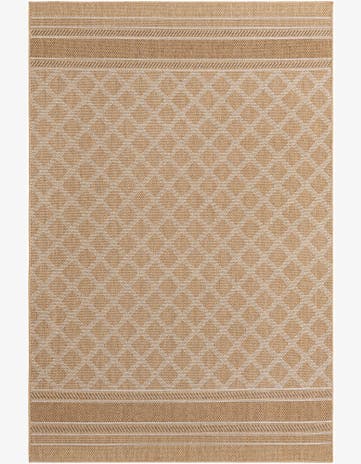 Natural Easy-Clean Lattice Indoor / Outdoor Rug