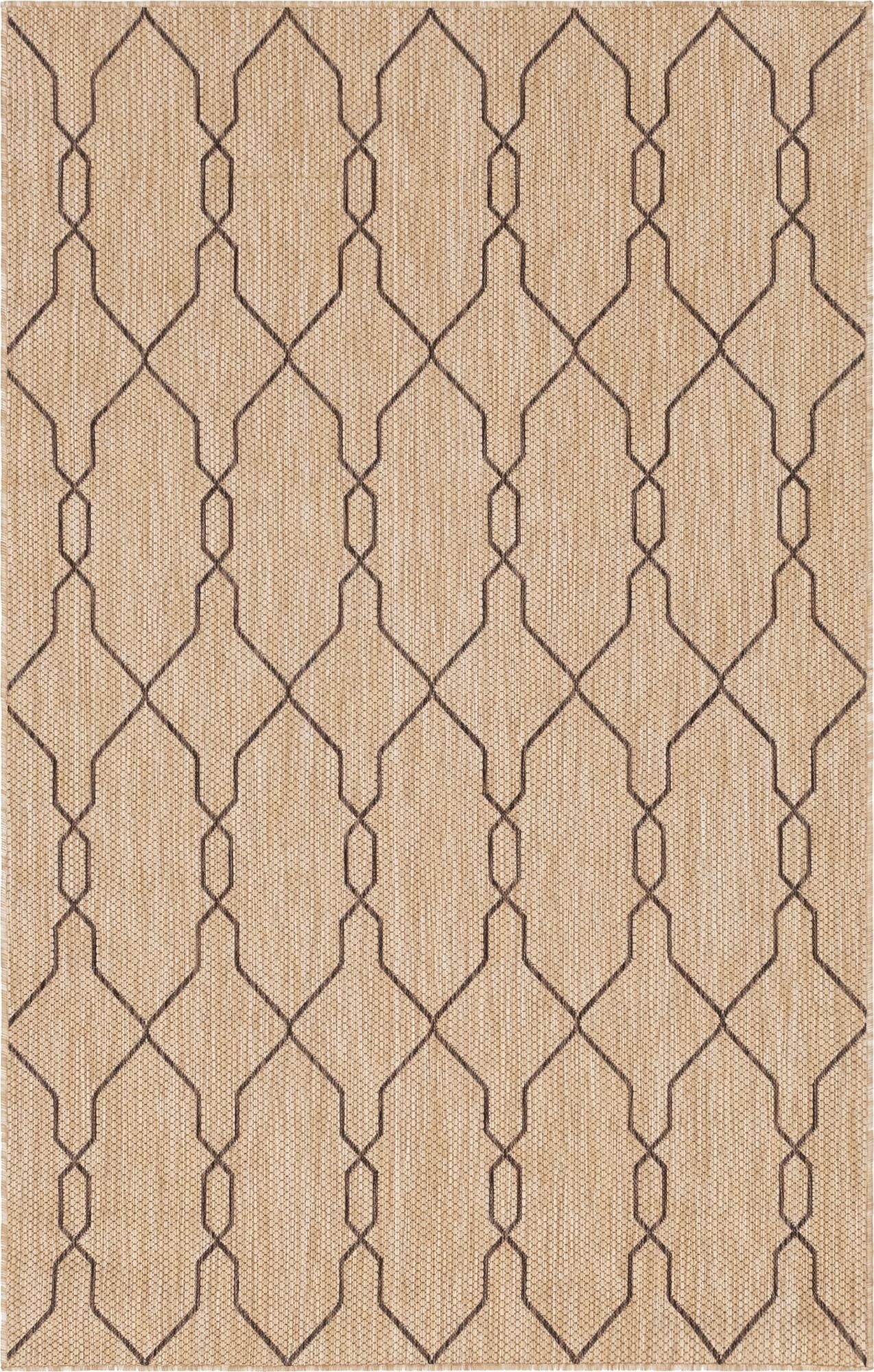 5' x 8' Washable Lattice Indoor / Outdoor Rug