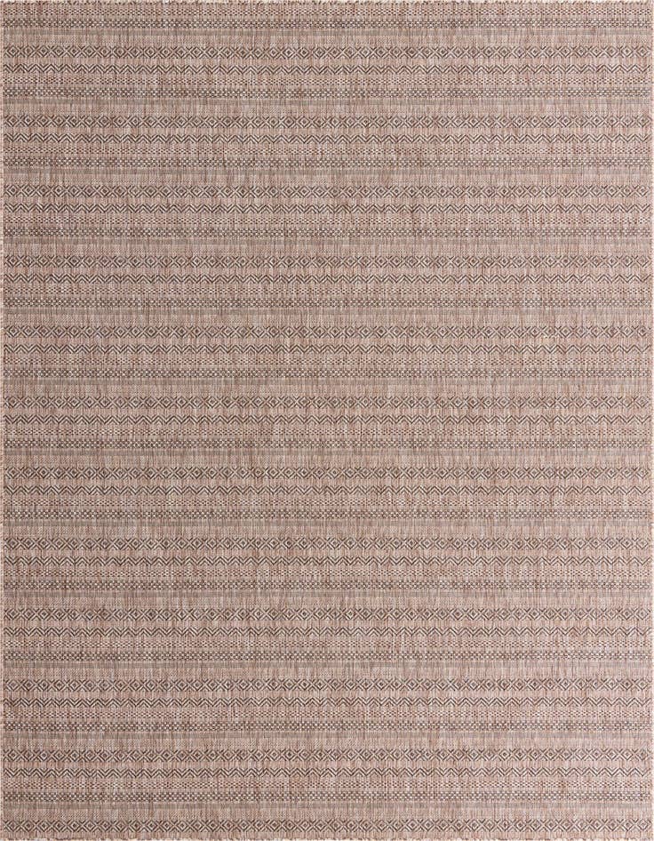 Detail image of 7' 10 x 11' Easy-Clean Ribbon Indoor / Outdoor Rug