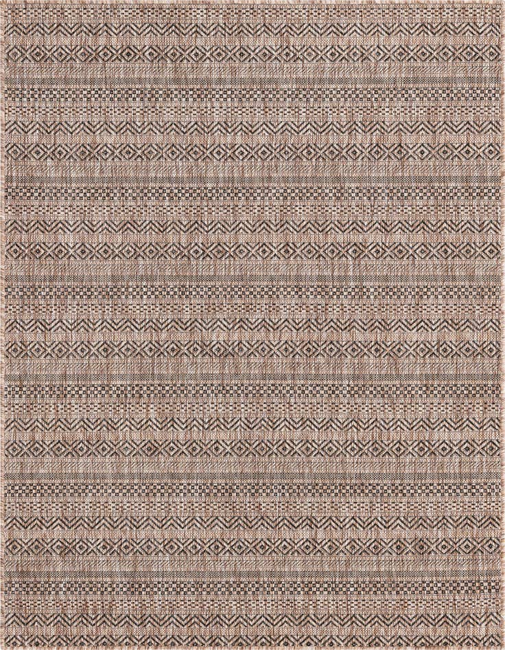 Detail image of 4' x 6' Easy-Clean Ribbon Indoor / Outdoor Rug