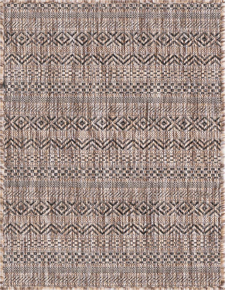 Detail image of 2' x 3' Easy-Clean Ribbon Indoor / Outdoor Rug