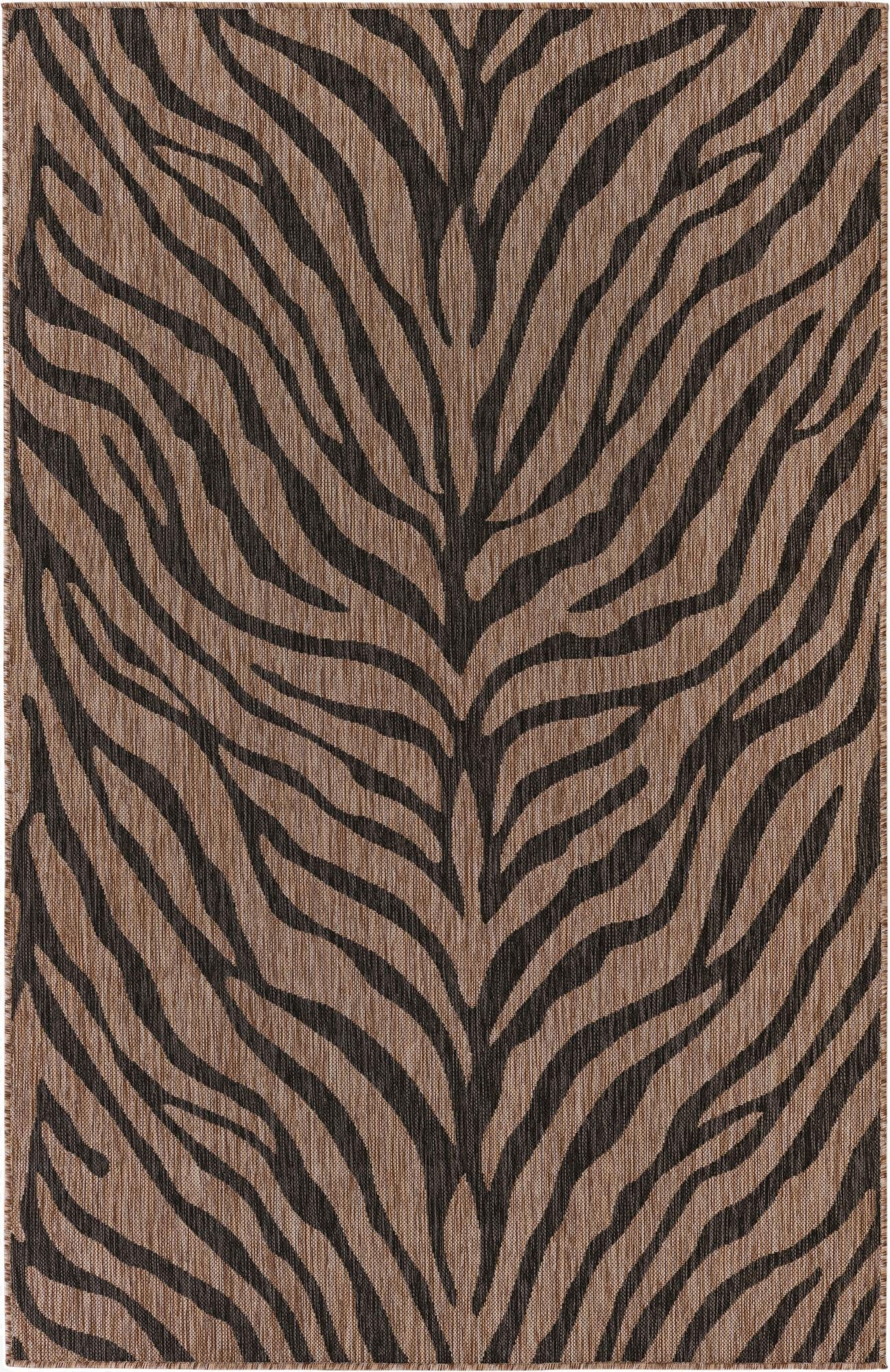 5' 3 x 8'  Washable Safari Indoor / Outdoor Rug