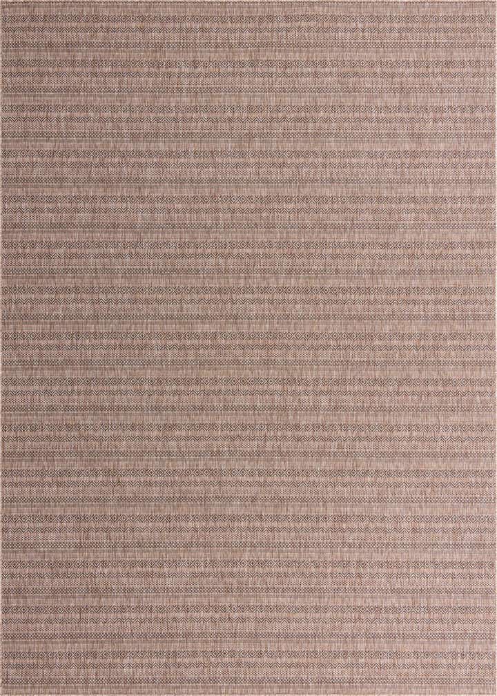 10' x 14' Easy-Clean Striped Indoor / Outdoor Rug