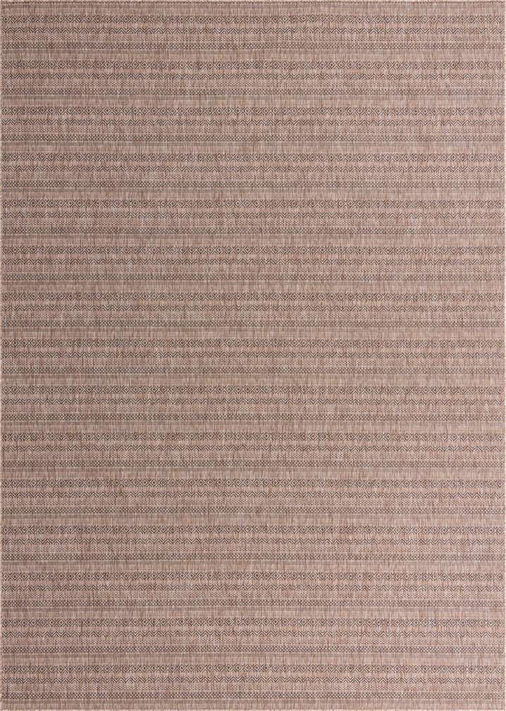 10' x 14' Easy-Clean Striped Indoor / Outdoor Rug