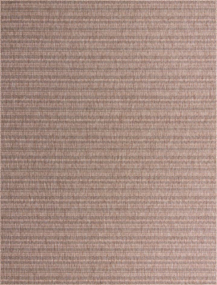 Detail image of 10' x 13' Easy-Clean Striped Indoor / Outdoor Rug