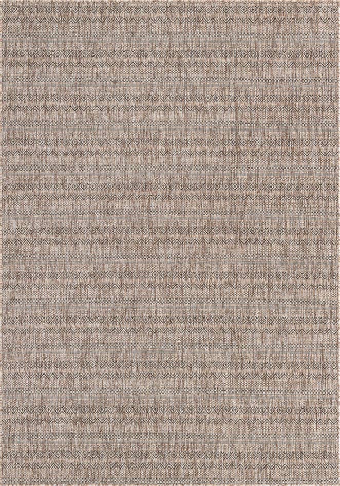 Detail image of 7' x 10' Easy-Clean Striped Indoor / Outdoor Rug