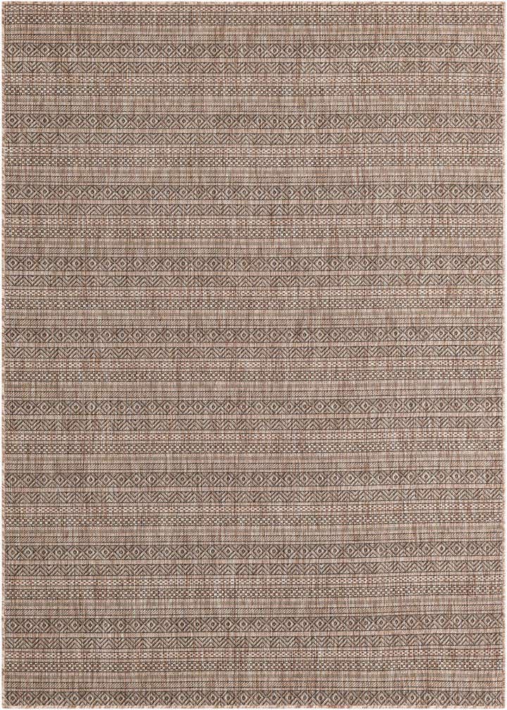 6' x 9' Easy-Clean Striped Indoor / Outdoor Rug