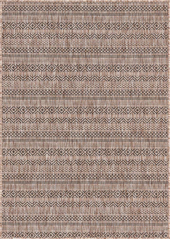 3' x 5' 3 Easy-Clean Striped Indoor / Outdoor Rug
