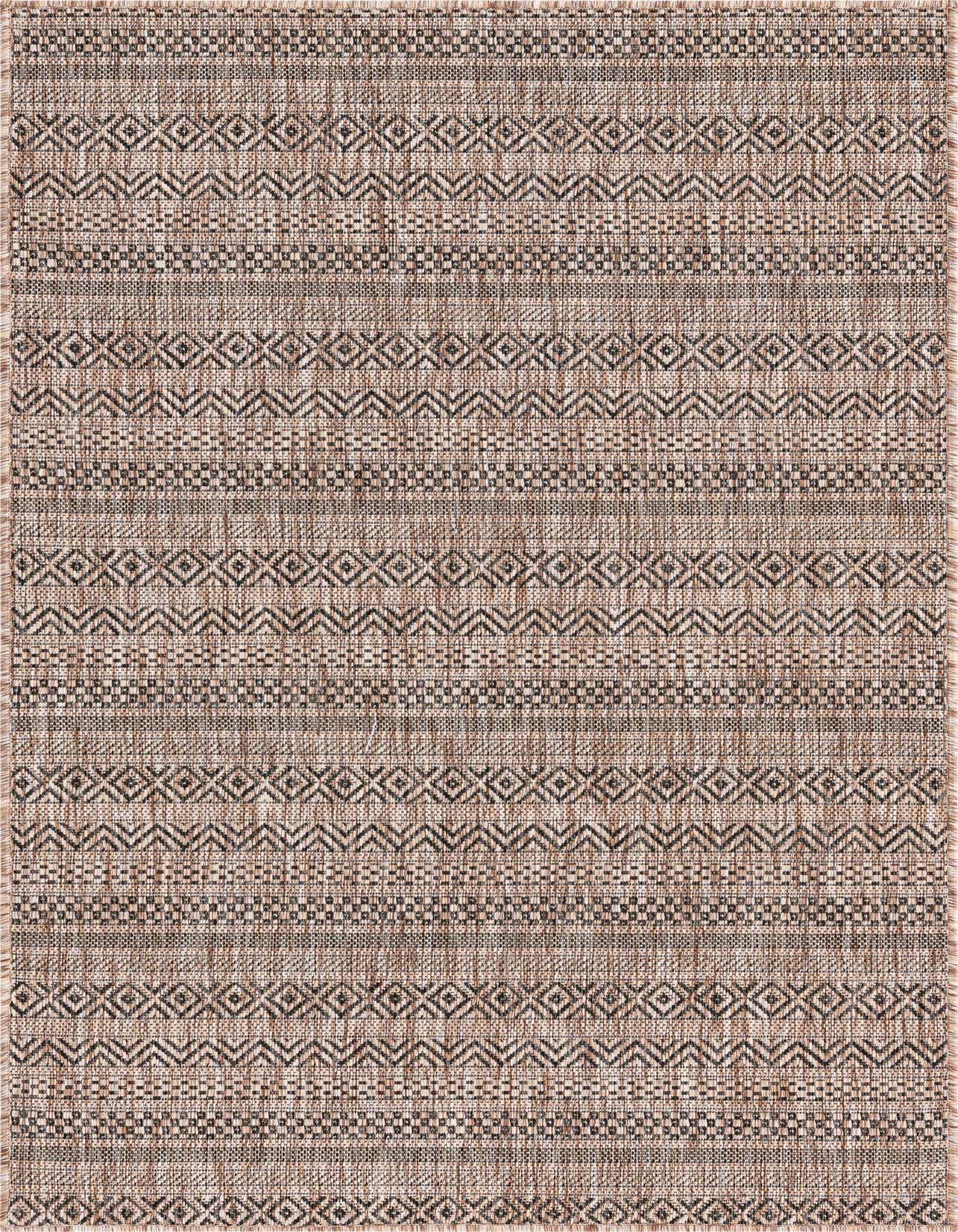 3' x 5' 3 Easy-Clean Striped Indoor / Outdoor Rug