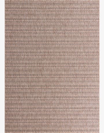 7' 10 x 11' Easy-Clean Striped Indoor / Outdoor Rug