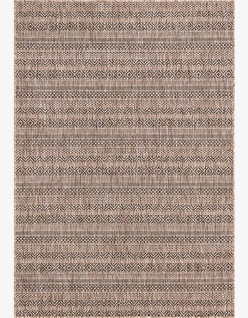 4' x 6' Easy-Clean Striped Indoor / Outdoor Rug