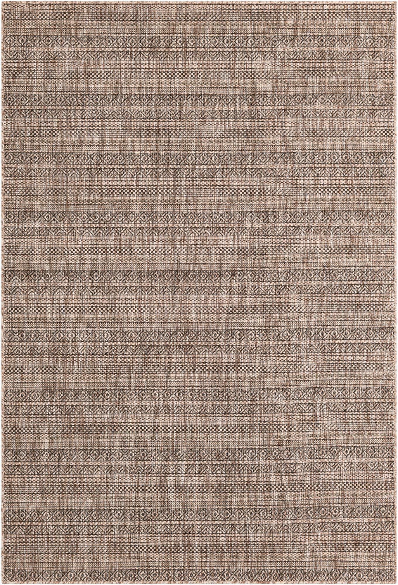 Primary image 6' x 9'  Washable Striped Indoor / Outdoor Rug