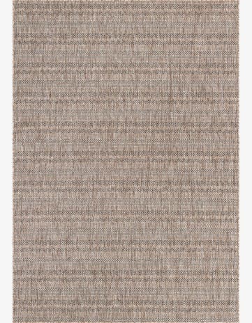 7' x 10' Easy-Clean Striped Indoor / Outdoor Rug