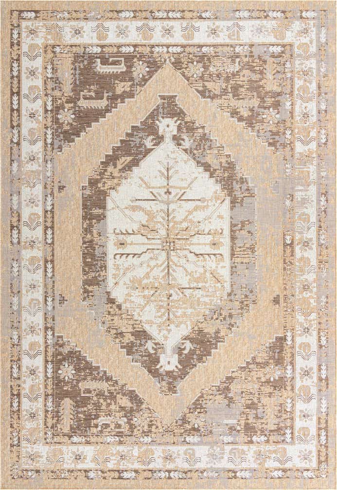 10' x 14' Easy-Clean Traditional Indoor / Outdoor Rug