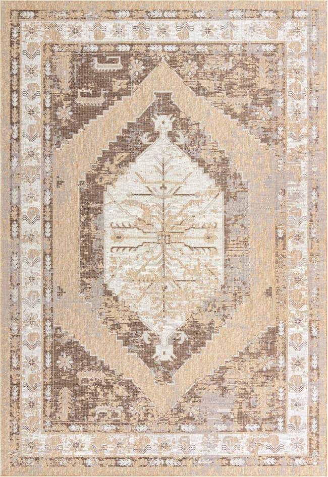 Detail image of 10' x 14' Easy-Clean Traditional Indoor / Outdoor Rug