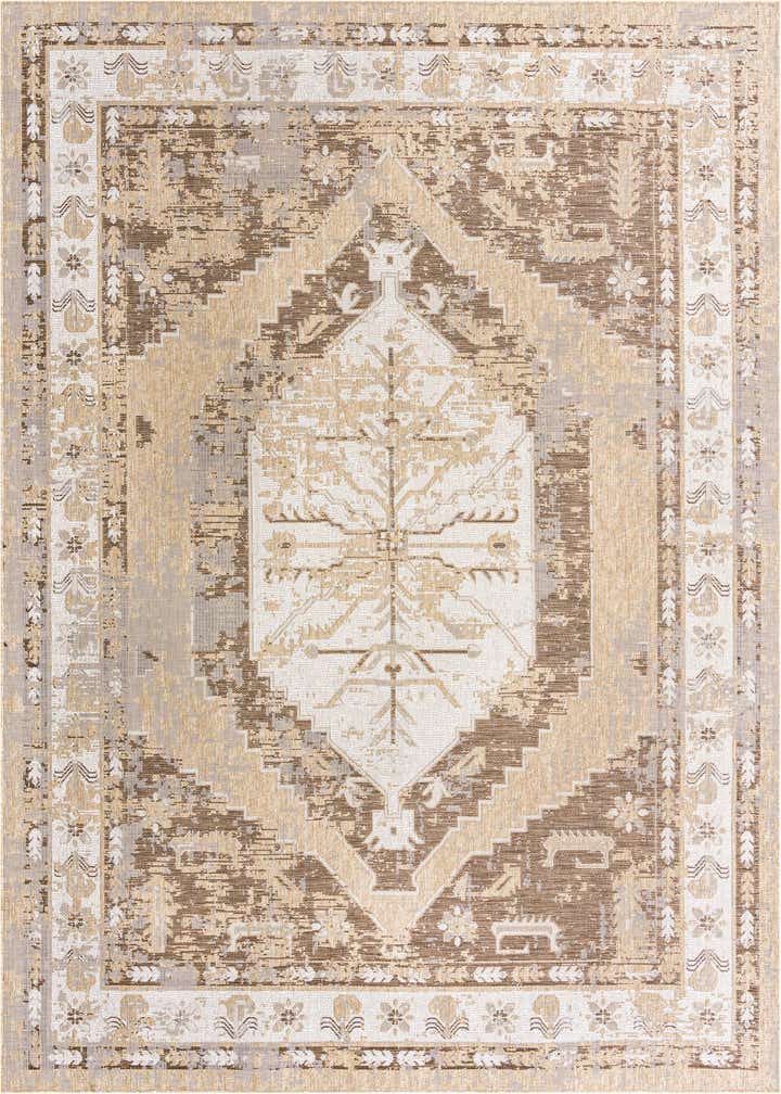 10' x 13' Easy-Clean Traditional Indoor / Outdoor Rug