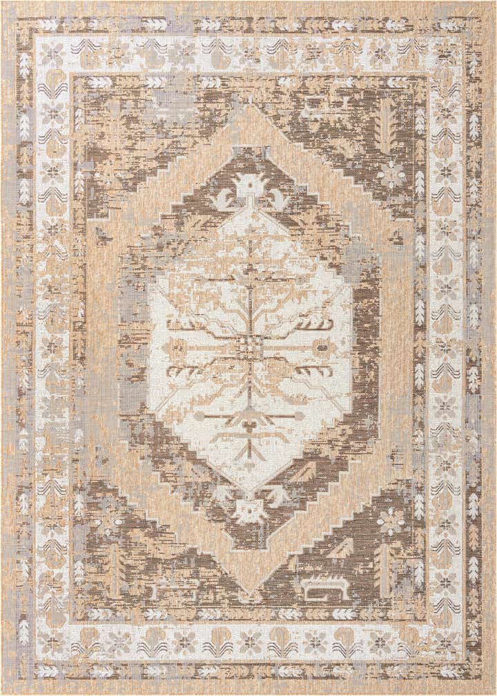 9' x 12' Easy-Clean Traditional Indoor / Outdoor Rug