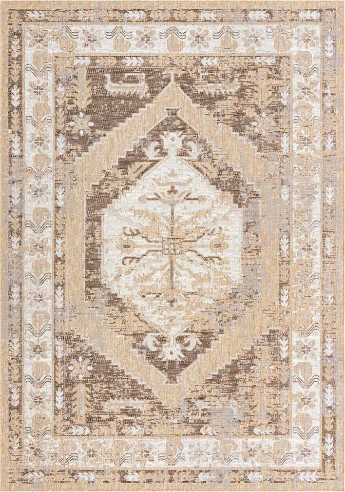 7' x 10' Easy-Clean Traditional Indoor / Outdoor Rug