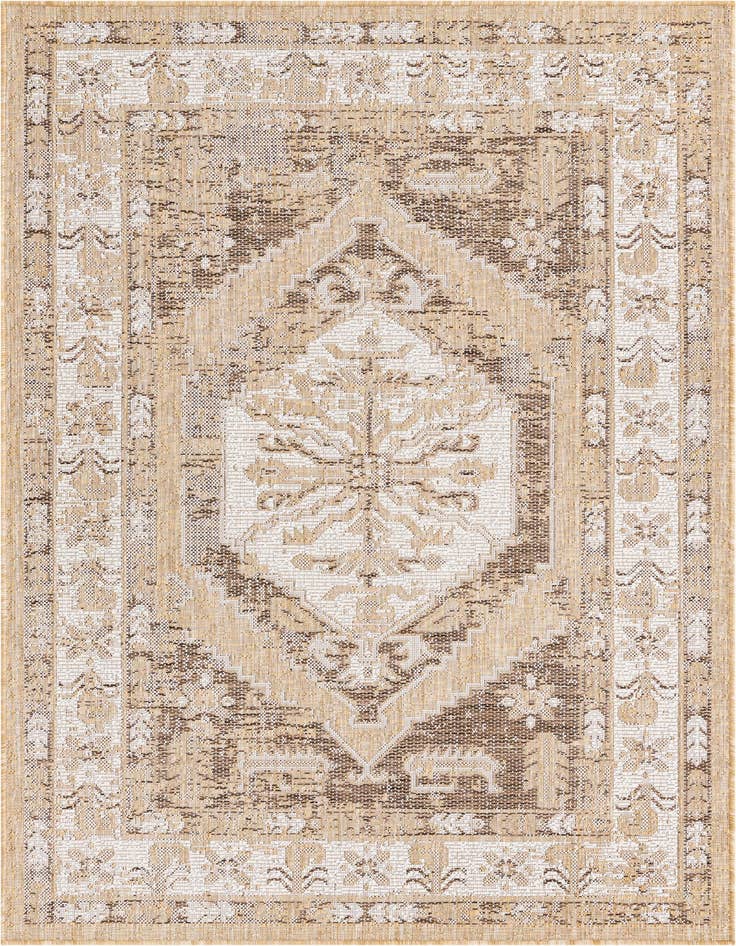 Detail image of 4' x 6' Easy-Clean Traditional Indoor / Outdoor Rug