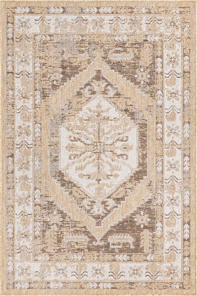 Detail image of 4' x 6' Easy-Clean Traditional Indoor / Outdoor Rug