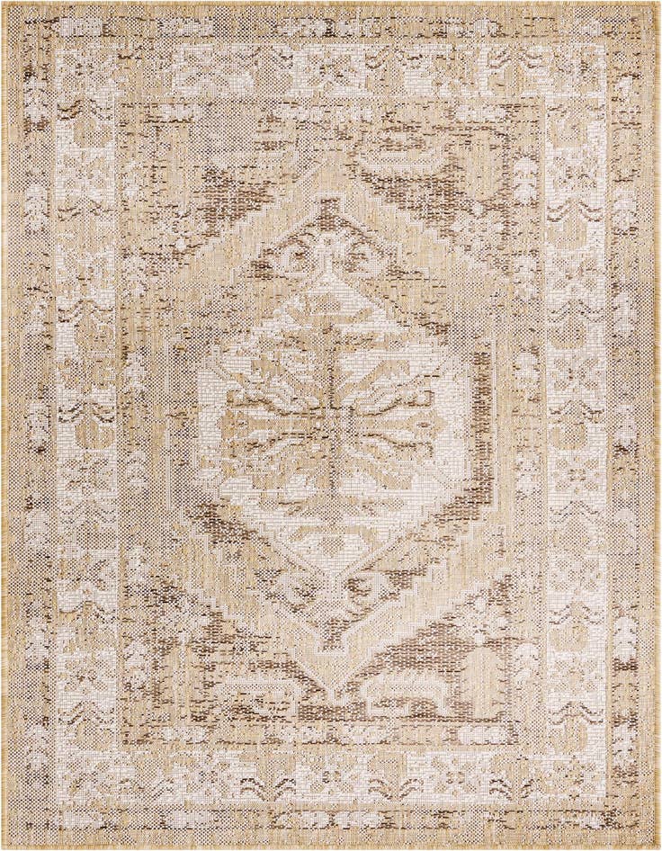 Detail image of 3' x 5' 3 Easy-Clean Traditional Indoor / Outdoor Rug