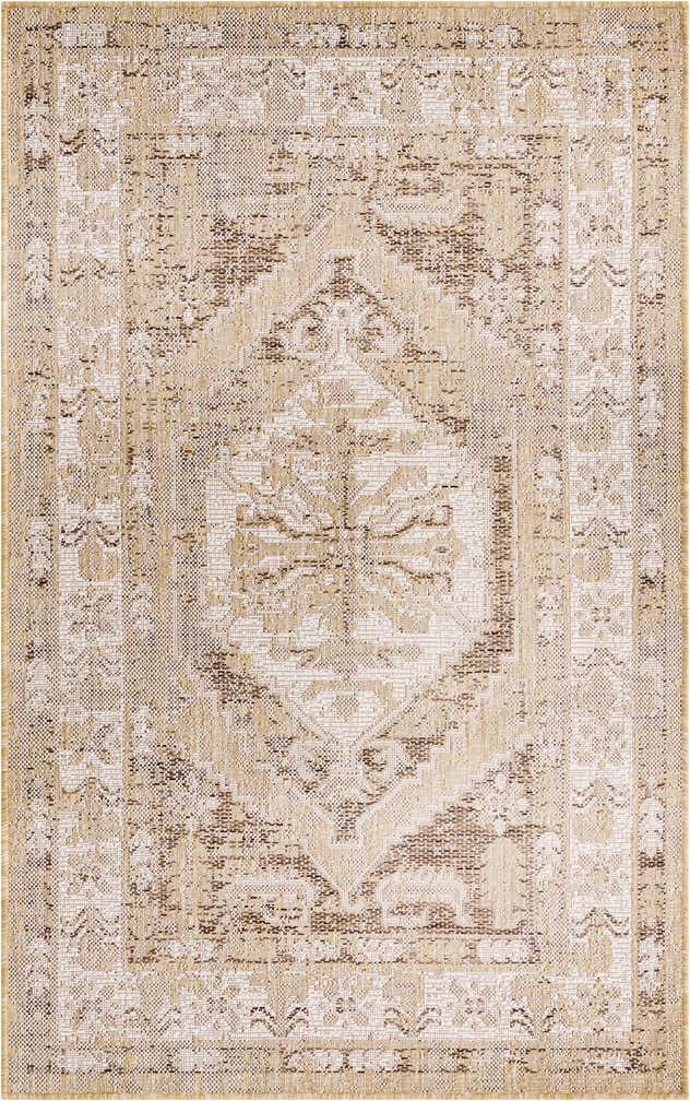 3' x 5' 3 Easy-Clean Traditional Indoor / Outdoor Rug