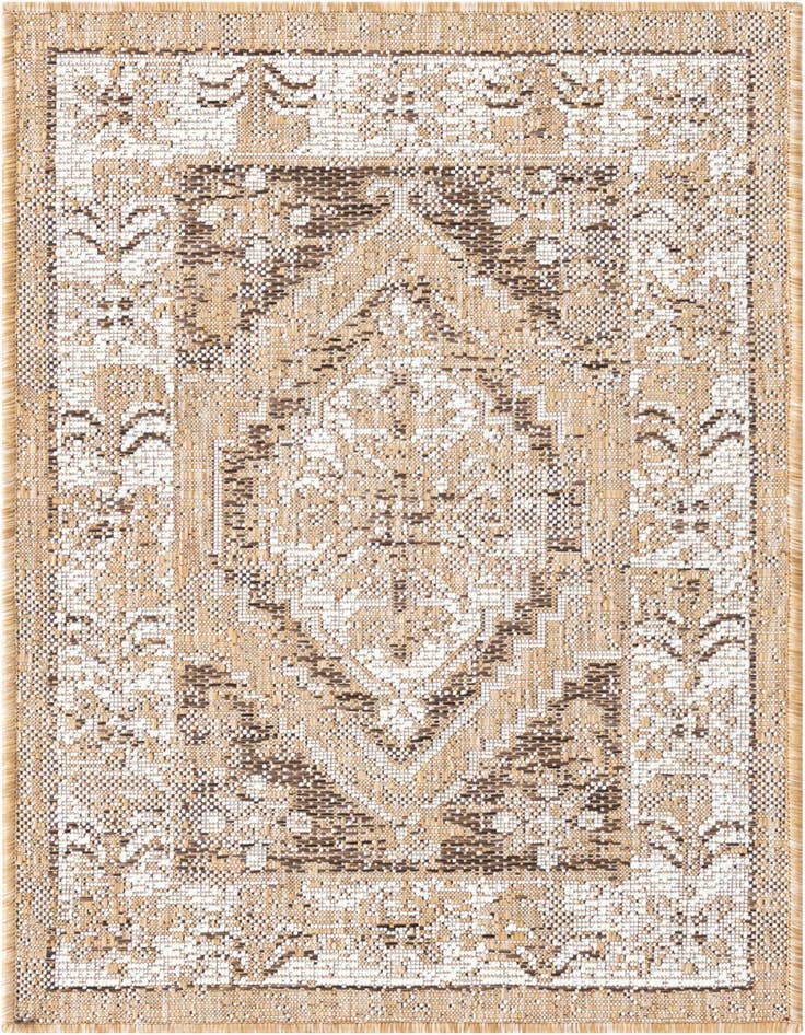 Detail image of 2' x 3' Easy-Clean Traditional Indoor / Outdoor Rug