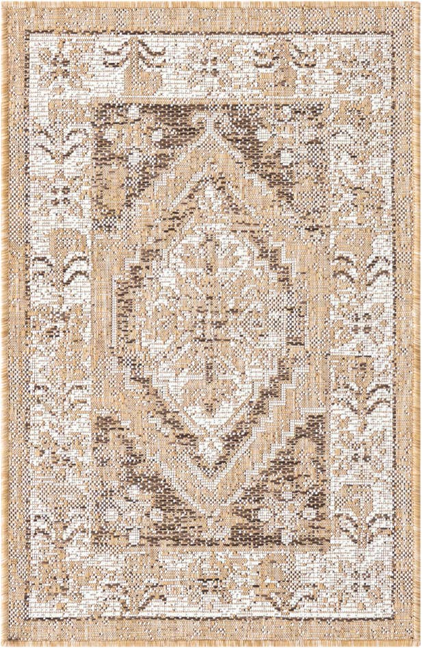 Detail image of 2' x 3' Easy-Clean Traditional Indoor / Outdoor Rug
