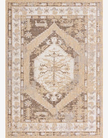 7' x 10' Easy-Clean Traditional Indoor / Outdoor Rug