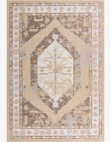 10' x 14' Easy-Clean Traditional Indoor / Outdoor Rug