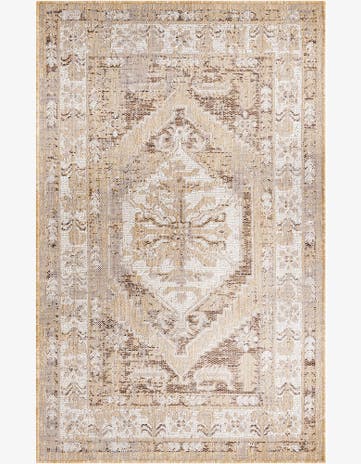 3' x 5' 3 Easy-Clean Traditional Indoor / Outdoor Rug