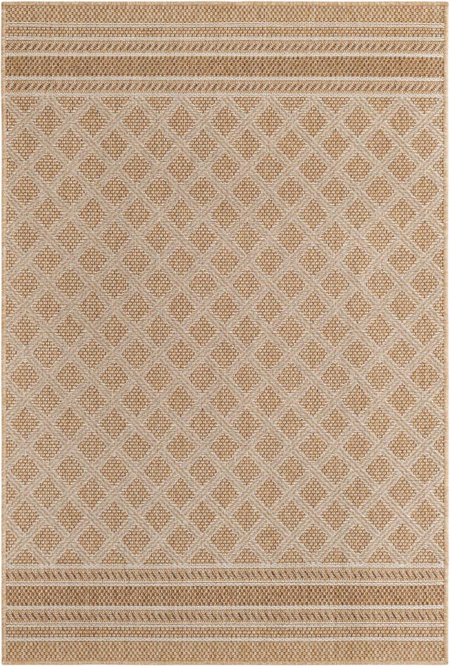 Detail image of 4' 1 x 6' 1 Easy-Clean Trellis Indoor / Outdoor Rug