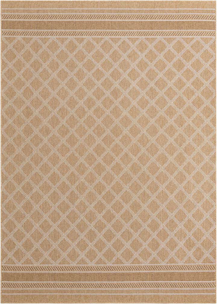 7' 1 x 10' Easy-Clean Trellis Indoor / Outdoor Rug