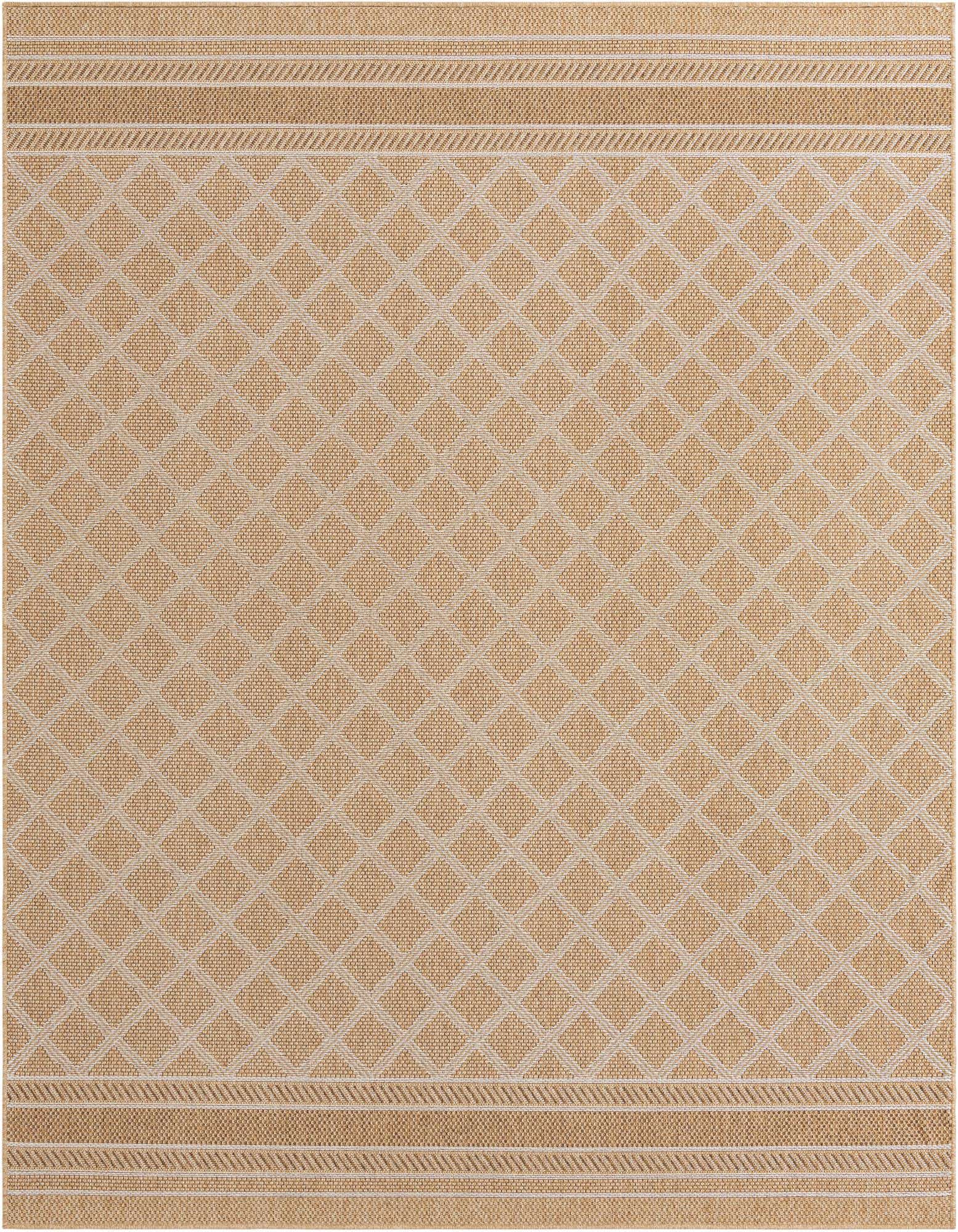 7' 10 x 10' Easy-Clean Trellis Indoor / Outdoor Rug